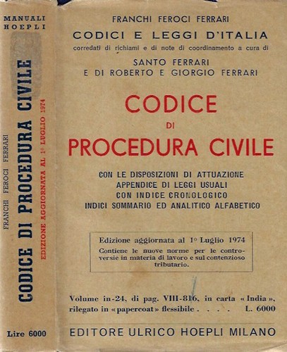 Codice procedura civile - codice,