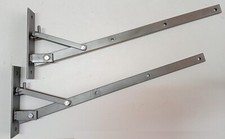 Coppia Aste stendibiancheria PIEGHEVOLI da muro FERRO bracci stendipanni