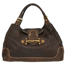 Borsa a mano Gucci marrone