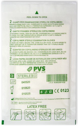 Paio guanti sterili in - di,