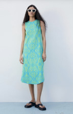 NWT ZARA jacquard neon