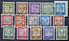 Berlino Germania 1961/62 Celebrità Tedesche serie Francobolli Timbrati (C.8)