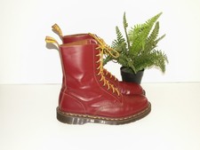 Dr. Martens 1490 stivali quilon pelle ciliegia made in England uk 11 eu 46 (d1929)