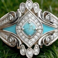 Anello donna turchese - , boho