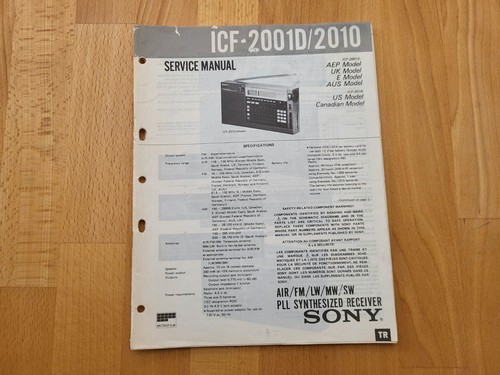 Sony icf 2001d 2010 manuale - manuale, di
