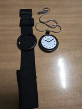 Swatch Pop 1987 " Jet Black" con cinturino e supporto da taschino. 