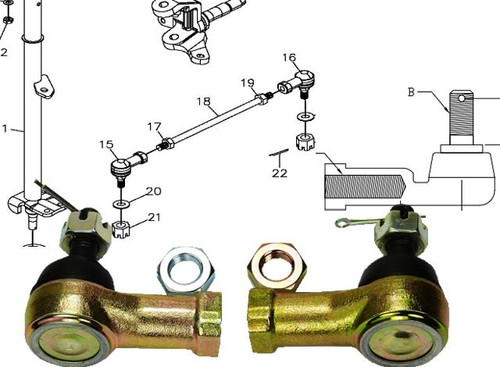 Testa tirante per loncin - 2x,
