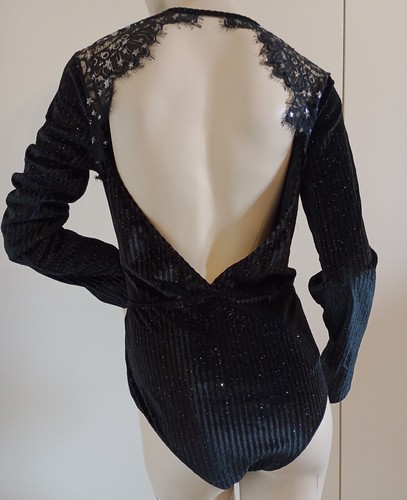 Body velluto nero - body,
