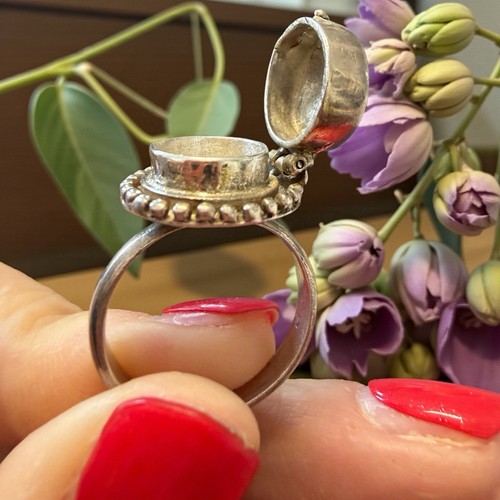 Antico anello argento 825 - in,
