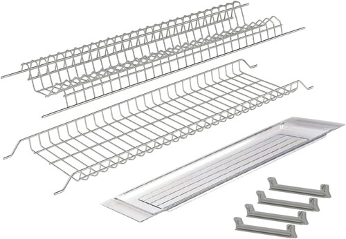 Scolapiatti acciaio inox con - inox,