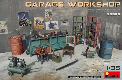 Miniart 35596 garage officina - 35596,