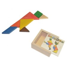 Tangram Rompicapo in Faggio in