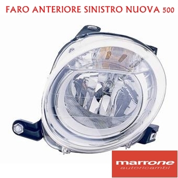 Faro sinistro fiat nuova - h7,