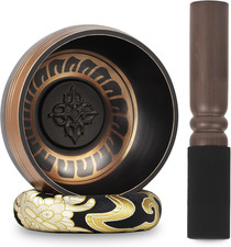 Set Di Ciotole Tibetane Sonore 3.54In – Realizzato a Mano in Nepal per Yoga, Med