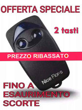 OFFERTA TELECOMANDO APRICANCELLO NICE FLOR 2 Tasti 433,92 MHz ROLLINGCODE + PILA