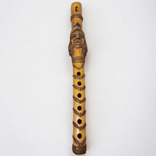 Vintage Hand Carved Bamboo