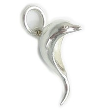 Ciondolo piccolo delfino in argento sterling .925 x 1 Ciondoli delfini!