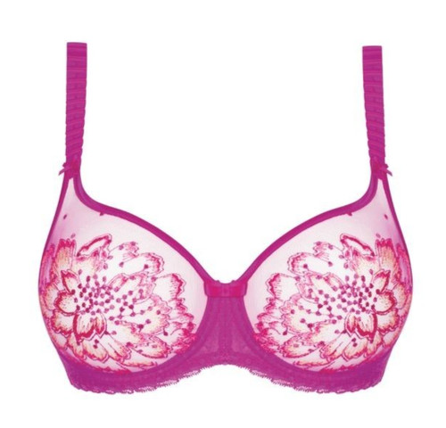 Reggiseno magenta senza