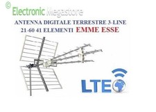 ANTENNA DIGITALE TERRESTRE TV UHF DVBT EMME ESSE LTE 4G 41 ELEMENTI