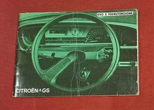 MANUALE USO E MANUTENZIONE CITROEN GS LIBRETTO ED. 1972 GS GS BREAK
