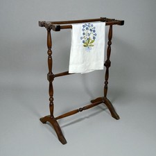 Porta Asciugamani Da Terra Bagno Antico In Legno Vecchio Porta Salviette Inglese