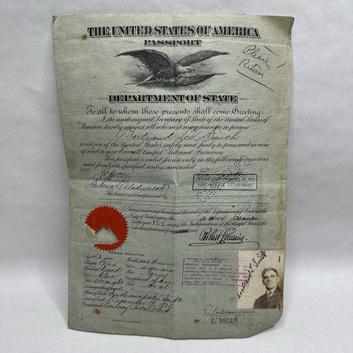 Antico passaporto stati uniti - passaporto,