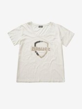 BLUE T-SHIRT M/C - SNOW WHITE