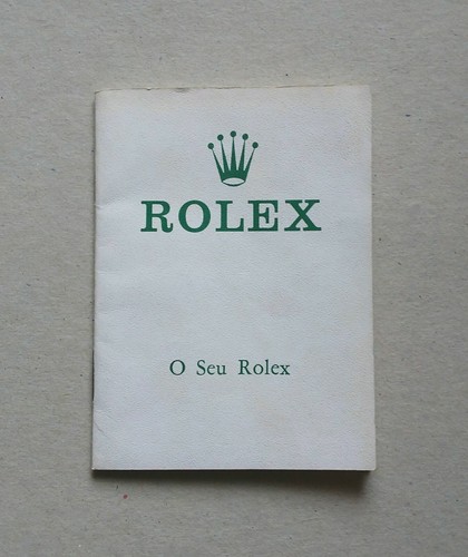 Rolex booklet libretto seu - rolex,
