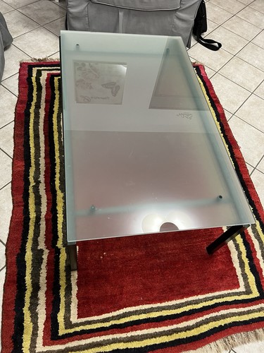 Tavolino cristallo con base - con,