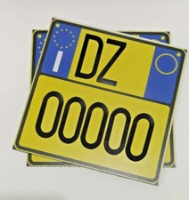 KIT TARGA TARGHINO Moto Enduro Campionato Italiano FMI Coppa Italia ALLUMINIO