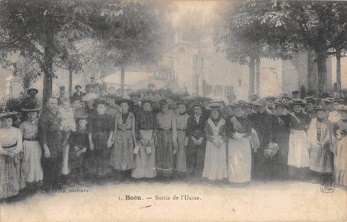 Cpa boen sortie de - /,
