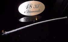 Bracciale Tennis in Oro Bianco 750 18 KT e Diamanti ct 2.34 G VVS,Grammi 7,8/7,9