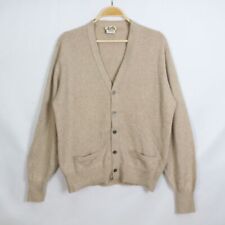 Cardigan Hermes in puro cashmere colore beige taglia M oversize con bottoni