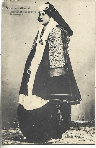 1916 albania costumi - albania, ,