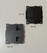 SERRATURA PER MOBILI ANTICHI A REDOSSO Entrata mm. 40 CASSA ESTERNA AMBIDESTRA