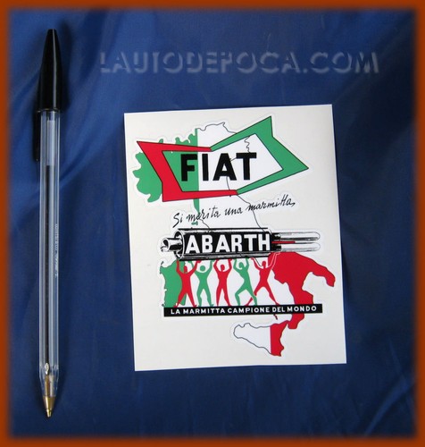 Adesivo marmitte abarth fiat - marmitte,