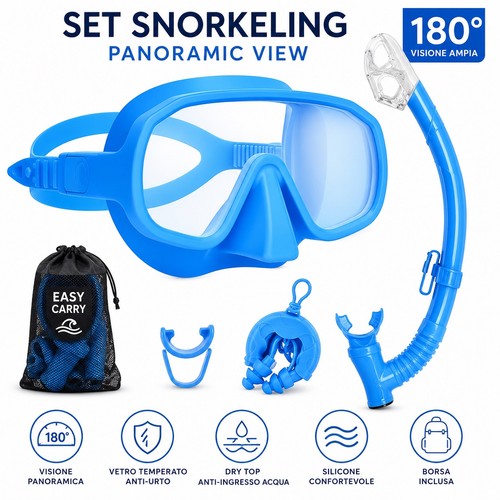 Set snorkeling adulti - set, maschera