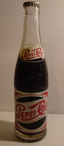 Bottiglia vetro pepsi cola - di,