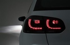COPPIA Set Kit Fari Fanali Posteriori TUNING R20 GOLF 6 VI 2008-2012 LED NERI