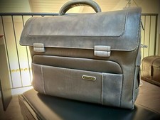 Valigetta ventiquattrore Roncato - Borsa da ufficio porta PC - Pelle e tessuto