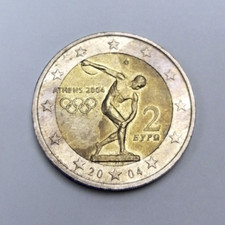 Moneta 2 euro euro 2004 Grecia