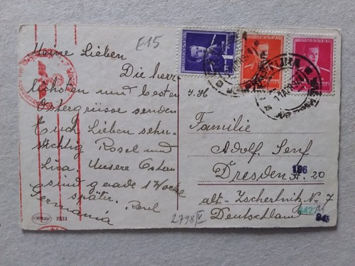 1940 cartolina augurale da - augurale,