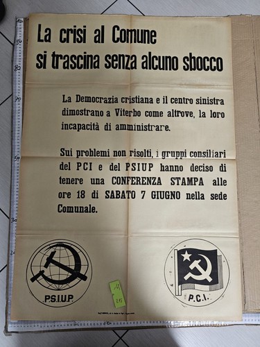 Manifesto pci psiup viterbo - pci,