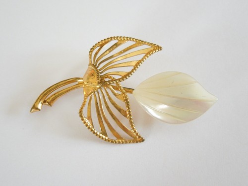 Vintage fiori spilla con - vintage,