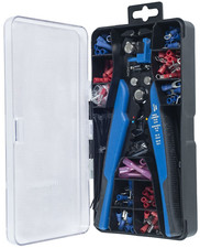 KIT SET PINZA A CRIMPARE CRIMPATRICE A CRICCHETTO SPELAFILI CAPICORDA ASSORTITI