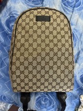 Zaino Gucci Beige e Marrone in Ottime Condizioni 