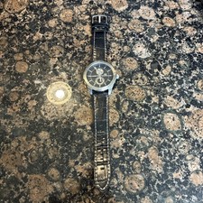 Orologio Cronografo Uomo Pierre Bernard Acciaio #15074 Miyota Quarzo Pelle 45mm