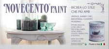 SHABBY SCIC PITTURA GESSOSA NOVECENTO PAINT EXTRA OPACA CONFEZIONE DA 500 ML