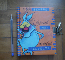 Diario segreto Lupo Alberto vintage con segni del tempo