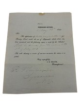 1852 pension office lettera - office,